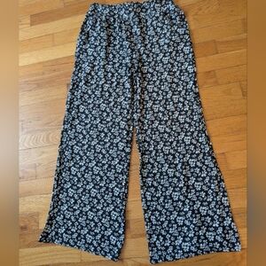 45. Guilty Floral Black and White Women's Pants